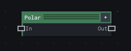 The Polar node on the VFX Loom graph canvas.